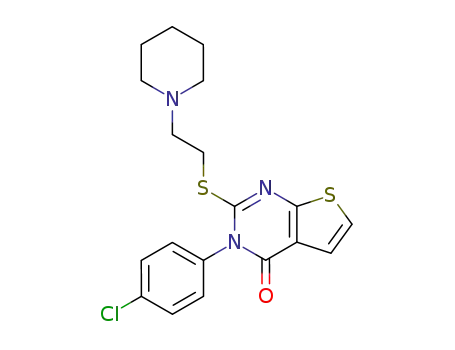 3-(4-chlorophenyl)-2-[(2-piperidin-1-ylethyl)thio]thieno[2,3-d]pyrimidin-4(3H)-one