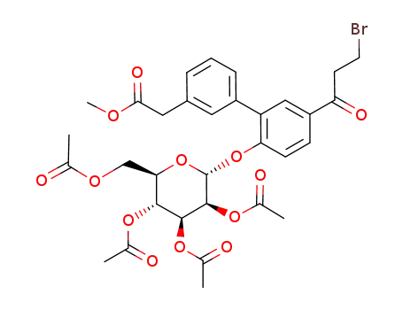 methyl {3-[5-(3-bromopropionyl)-2-(2,3,4,6-tetra-O-acetyl-α-D-mannopyranosyloxy)phenyl]phenyl}acetate