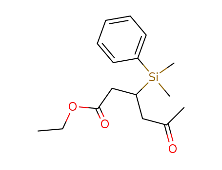 ethyl (3RS)-3-dimethyl(phenyl)silyl-5-oxo-hexanoate