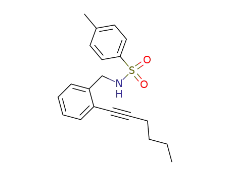 Benzenesulfonamide, N-[[2-(1-hexynyl)phenyl]methyl]-4-methyl-