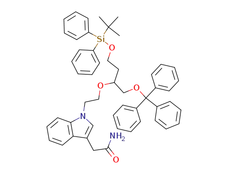 2-[1-(2-{3-(2,2-dimethyl-1,1-diphenyl-1-silapropoxy)-1-[(triphenylmethoxy)methyl]propoxy}ethyl)indol-3-yl]ethanamide