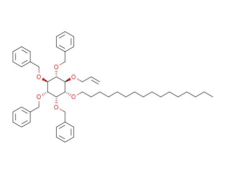 Molecular Structure of 501946-23-2 (1-D-6-O-allyl-2,3,4,5-tetra-O-benzyl-1-O-hexadecyl-myo-inositol)