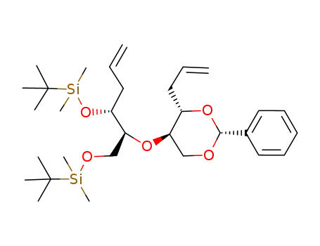 (2R,4S,5R)-4-Allyl-5-[(1S,2R)-2-(tert-butyl-dimethyl-silanyloxy)-1-(tert-butyl-dimethyl-silanyloxymethyl)-pent-4-enyloxy]-2-phenyl-[1,3]dioxane