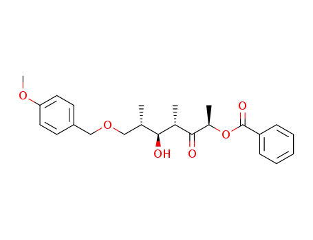 (-)-(2R,4S,5S,6S)-5-hydroxy-7-((4-methoxybenzyl)oxy)-4,6-dimethyl-3-oxoheptan-2-yl benzoate