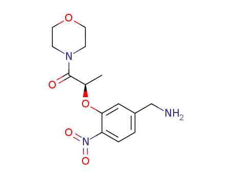 Morpholine, 4-[(2R)-2-[5-(aminomethyl)-2-nitrophenoxy]-1-oxopropyl]-