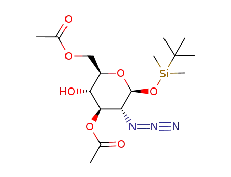 tert-butyldimethylsilyl 3,6-di-O-acetyl-2-azido-2-deoxy-β-D-glucopyranoside