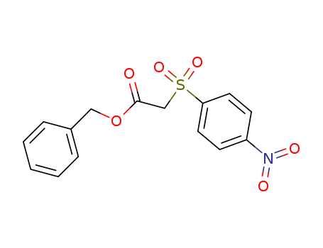 Molecular Structure of 151194-84-2 (Acetic acid, [(4-nitrophenyl)sulfonyl]-, phenylmethyl ester)