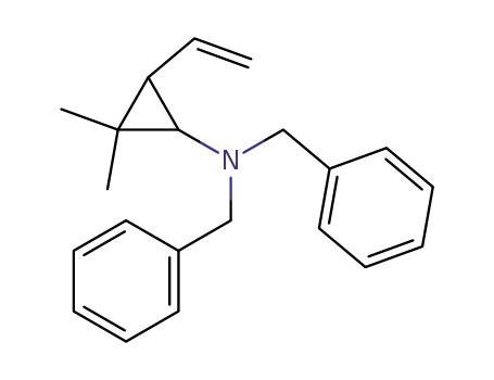 Molecular Structure of 220247-77-8 (1-(N,N-dibenzylamino)-2-ethenyl-3,3-dimethylcyclopropane)