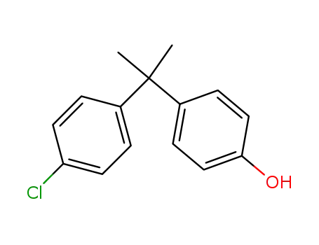 Molecular Structure of 1989-04-4 (4-[1-(4-CHLOROPHENYL)-1-METHYLETHYL]PHENOL)