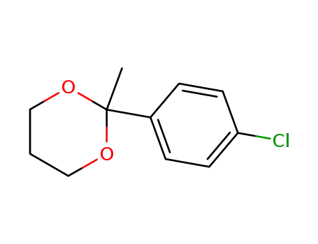 Molecular Structure of 10359-12-3 (1,3-Dioxane, 2-(4-chlorophenyl)-2-methyl-)