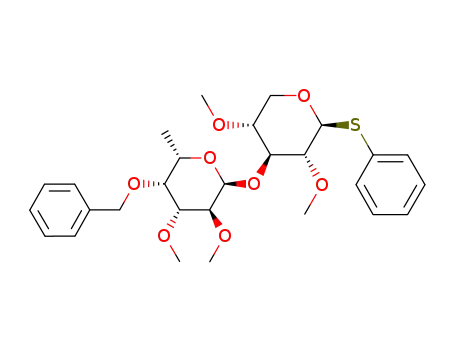 3-[4-O-benzyl-2,3-di-O-methyl-α-L-fucopyranosyl]-2,4-di-O-methyl-1-thiophenyl-β-D-xylopyranose