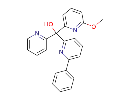 Molecular Structure of 415679-58-2 ((6-methoxypyridin-2-yl)(6-phenylpyridin-2-yl)pyridin-2-ylmethanol)