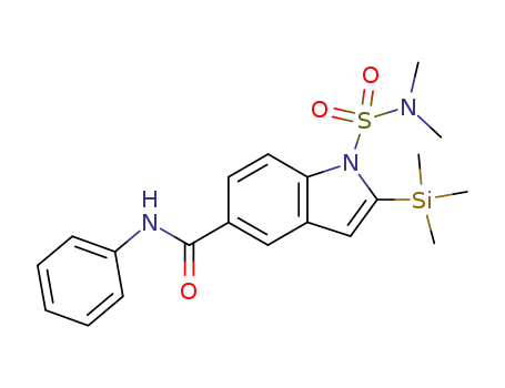 1-(N,N-dimethylsulfamoyl)-2-trimethylsilyl-1H-indole-5-(N-phenyl)carboxamide