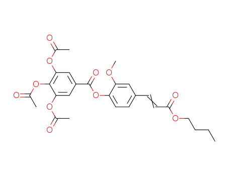 butyl 3-[4-(3,4,5-triacetyloxybenzoyloxy)-3-methoxyphenyl]-2-propenoate