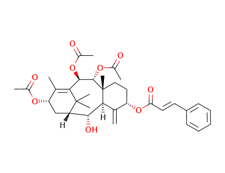 (2R,4S,7R,8R,9R,12S,14R,15R)-4,7,8-tris(acetyloxy)-12-{[(2E)-3-phenylprop-2-enoyl]oxy}-13,20-didehydro-7,8,9,10,11,12,13,14-octahydro-2,15:9,14-dicycloretinol