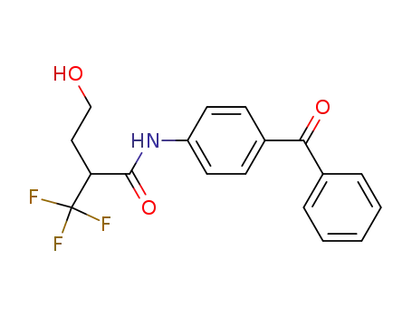 Molecular Structure of 501368-48-5 (Butanamide, N-(4-benzoylphenyl)-4-hydroxy-2-(trifluoromethyl)-)