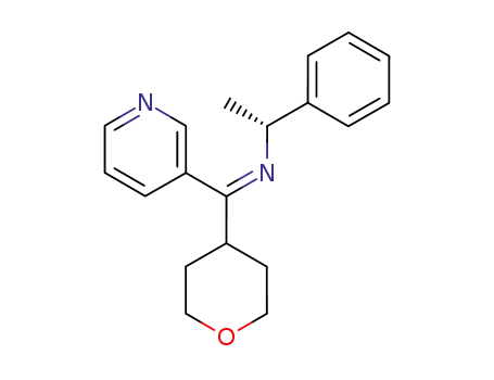 ((R)-1-Phenyl-ethyl)-[1-pyridin-3-yl-1-(tetrahydro-pyran-4-yl)-meth-(Z)-ylidene]-amine