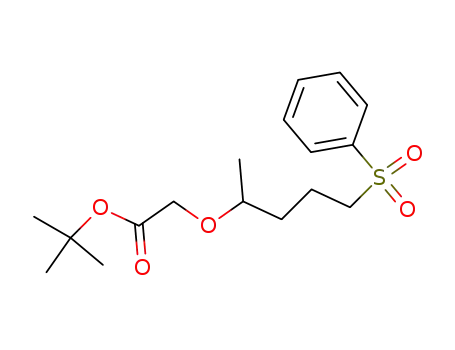 (4-benzenesulfonyl-1-methyl-butoxy)-acetic acid tert-butyl ester