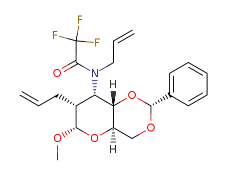N-Allyl-N-((2R,4aR,6S,7R,8S,8aS)-7-allyl-6-methoxy-2-phenyl-hexahydro-pyrano[3,2-d][1,3]dioxin-8-yl)-2,2,2-trifluoro-acetamide