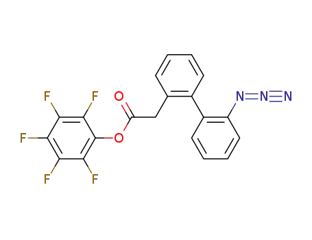 Molecular Structure of 683277-83-0 ((2'-azido-biphenyl-2-yl)-acetic acid pentafluorophenyl ester)