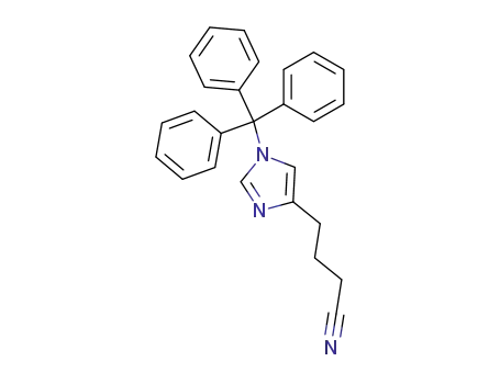 1H-Imidazole-4-butanenitrile, 1-(triphenylmethyl)-
