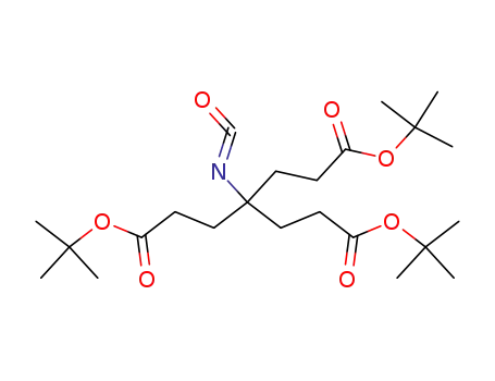 Molecular Structure of 197368-00-6 (DI-T-BUTYL 4-[2-(T-BUTOXYCARBONYL)ETHYL]-4-ISOCYANATO-1, 7-HEPTANEDICARBOXYLATE)