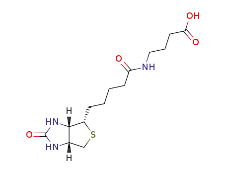 Molecular Structure of 35924-87-9 (4-(5-((3aS,4 S,6aR)-2-oxohexahydro-1H-thieno[3,4-d]imidazol-4-yl)pentanamido)butanoic acid)