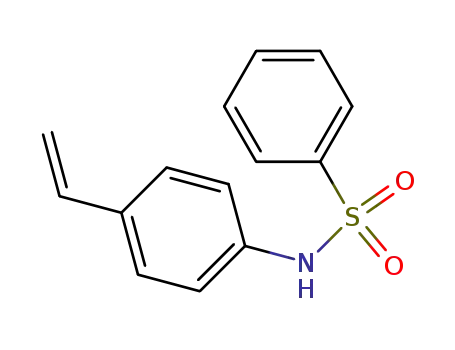 Molecular Structure of 63740-28-3 (Benzenesulfonamide, N-(4-ethenylphenyl)-)