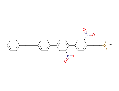 (3,2'-dinitro-4''-phenylethynyl-[1,1';4',1'']terphenyl-4-ylethynyl)-trimethyl-silane