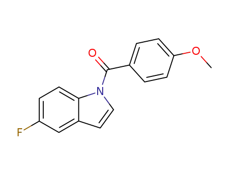 Molecular Structure of 820234-22-8 (5-fluoro-1-(4-methoxybenzoyl)-1H-indole)