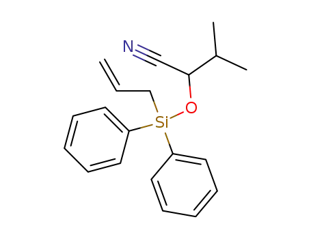 (+/-)-2-(allyldiphenylsilanyloxy)-3-methylbutyronitrile