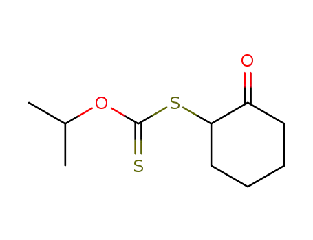 Molecular Structure of 42574-00-5 (S-(2-oxocyclohexyl) O-propan-2-yl carbonodithioate)