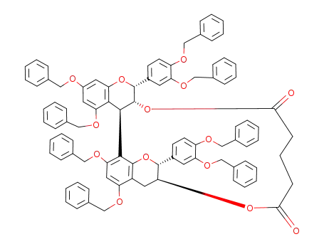 [4,8]-2,3-cis-3,4-trans:2,3-trans-octa-O-benzyl-3,3'-O-glutaryl-(-)-epicatechin-(+)-catechin