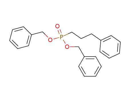 Molecular Structure of 82180-50-5 (Phosphonic acid, (3-phenylpropyl)-, bis(phenylmethyl) ester)