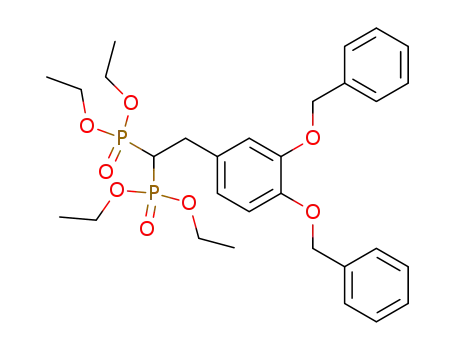 tetraethyl 3,4-dibenzyloxyphenylethylidenebisphosphonate