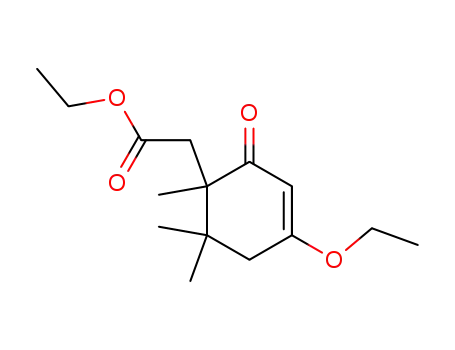 3-Cyclohexene-1-acetic acid, 4-ethoxy-1,6,6-trimethyl-2-oxo-, ethyl
ester