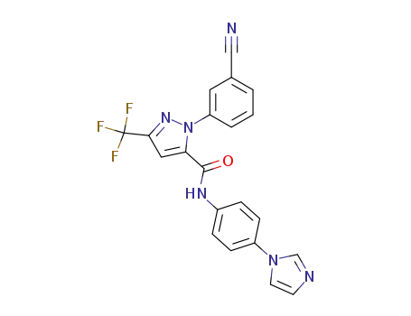 1-(3-cyanophenyl)-5-[(4'-(N-imidazolyl)phenyl)aminocarbonyl]-3-trifluoromethyl-pyrazole