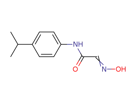 Molecular Structure of 68701-52-0 (Acetamide, 2-(hydroxyimino)-N-[4-(1-methylethyl)phenyl]-)