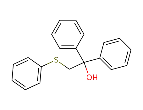 Molecular Structure of 13307-77-2 (1,1-diphenyl-2-(phenylsulfanyl)ethanol)