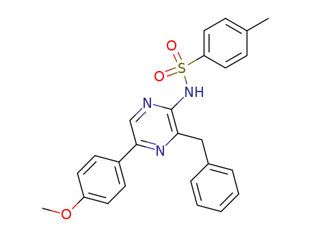 Benzenesulfonamide,
N-[5-(4-methoxyphenyl)-3-(phenylmethyl)pyrazinyl]-4-methyl-
