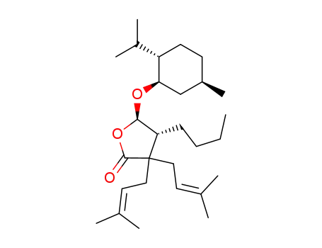 2(3H)-Furanone,
4-butyldihydro-3,3-bis(3-methyl-2-butenyl)-5-[[(1R,2S,5R)-5-methyl-2-(1
-methylethyl)cyclohexyl]oxy]-, (4R,5R)-