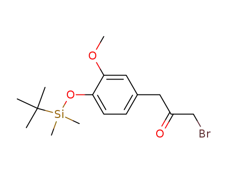 1-bromo-2-keto-3-(3-methoxy-4-t-butyldimethylsilyloxy)phenyl propane