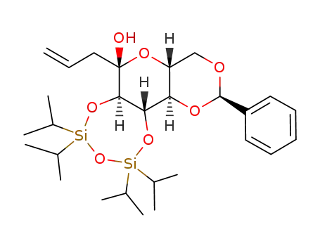 (5aS,5bR,7R,9aR,11aR)-11-allyl-2,2,4,4-tetraisopropyl-7-phenylhexahydro[1,3]dioxino[4',5':5,6]pyrano[3,4-f][1,3,5,2,4]trioxadisilepin-11-ol