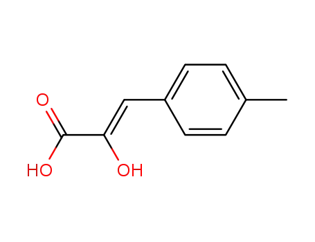 Molecular Structure of 207910-81-4 (2-Propenoic acid, 2-hydroxy-3-(4-methylphenyl)-, (2Z)-)