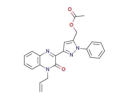 1-N-allyl-3-[5-(acetoxymethyl)-1-phenylpyrazol-3-yl]quinoxalin-2-one