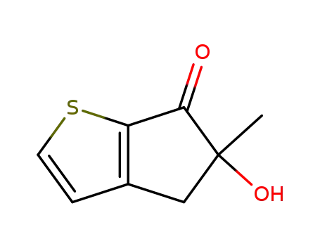 6H-Cyclopenta[b]thiophen-6-one, 4,5-dihydro-5-hydroxy-5-methyl-