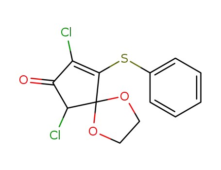 6,8-Dichloro-9-(phenylsulfanyl)-1,4-dioxaspiro[4.4]non-8-en-7-one