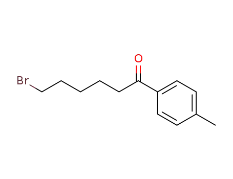 Molecular Structure of 188973-49-1 (1-Hexanone, 6-bromo-1-(4-methylphenyl)-)