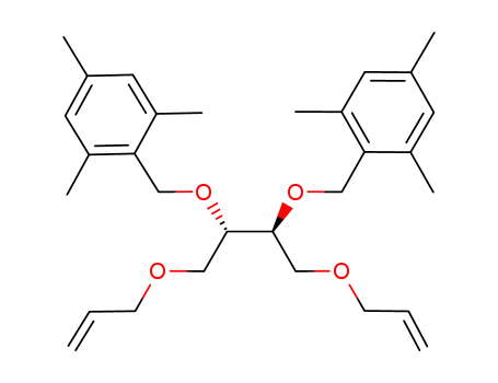 Molecular Structure of 713132-54-8 ((2S,3S)-2,3-bis(2,4,6-trimethyl-phenylmethoxy)-1,4-bis(allyloxy)butane)