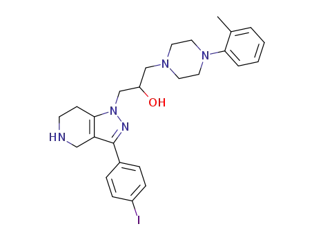 1-[3-(4-iodophenyl)-4,5,6,7-tetrahydropyrazolo[4,3-c]pyridin-1-yl]-3-(4-(o-tolyl)piperazin-1-yl)propan-2-ol